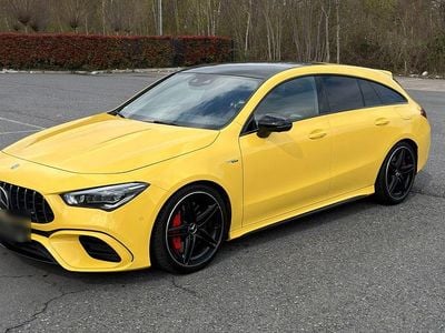 Gebraucht Mercedes CLA45 AMG Shooting Brake AMG 421 PS (309 kW) 2020 Gelb Kombi
