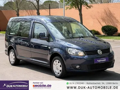 Second-hand VW Caddy Maxi Edition 102 CP (75 kW) 2012 Albastru Monovolum