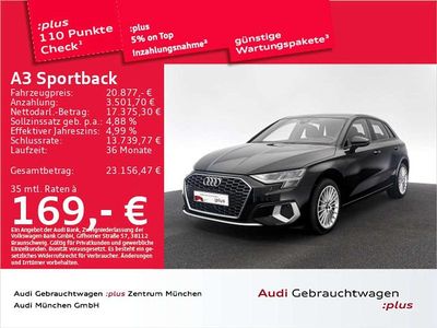 Gebraucht Audi A3 Advanced 204 PS (150 kW) 2022 Schwarz Limousine