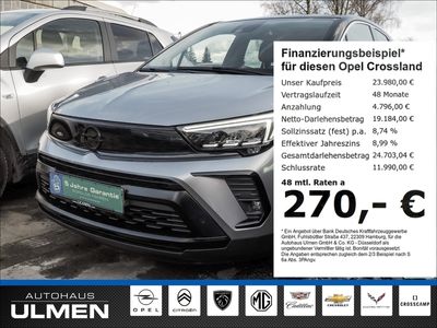 gebraucht Opel Crossland X GS Line 1.2 Turbo Navi Bluetooth Alu Voll-LED Keyless Klimaauto.+SHZPDCv+h+Cam Tempomat