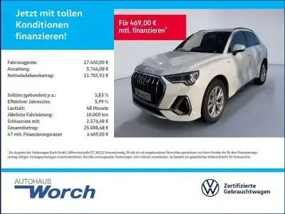 Brugt Audi Q3 S-Line 150 HK (110 kW) 2020 Hvid SUV