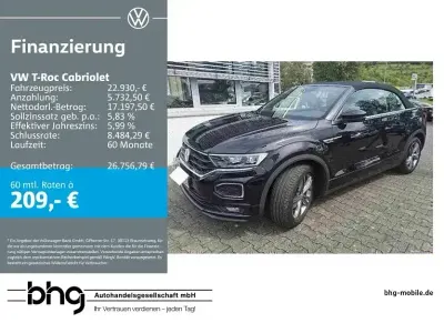 Gebraucht VW T-Roc R-line 150 PS (110 kW) 2020 Schwarz SUV