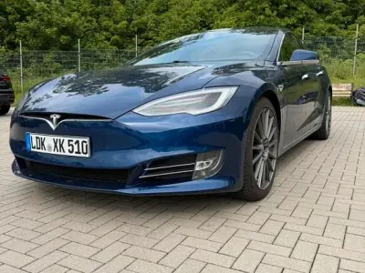 Occasion Tesla Model S 386 kW (525 ch) 2017 Bleue Citadine