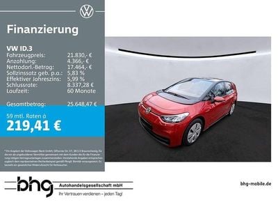 Usata VW ID.3 Comfortline 107 kW (146 CV) 2022 Rosso Utilitaria