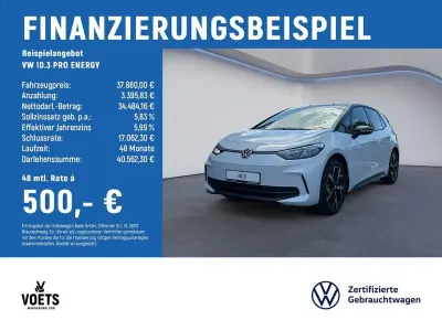 Gebraucht VW ID.3 Pro 150 kW (204 PS) 2026 Weiß Kleinwagen