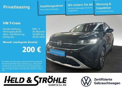Gebraucht VW T-Cross Goal 116 PS (85 kW) 2024 Deep black perleffekt (metallic) SUV