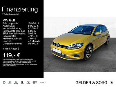 Gebraucht VW Golf VII Comfortline 116 PS (85 kW) 2018 Gelb Limousine