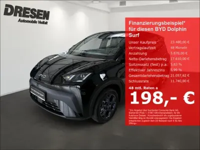 Neu BYD Dolphin Surf Boost 64 kW (88 PS) 2026 Schwarz Kleinwagen