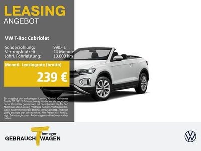 Usata VW T-Roc Cabriolet Style 116 CV (85 kW) 2024 Bianco Cabrio