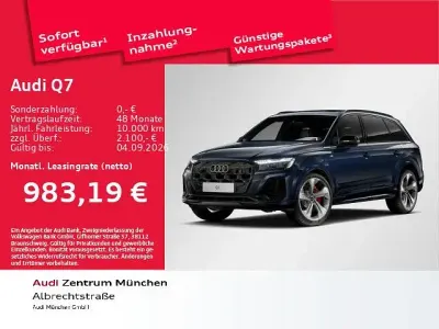 Neu Audi Q7 S-Line 489 PS (359 kW) 2026 Blau SUV