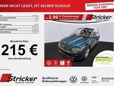 Usata VW Tiguan Elegance 245 CV (180 kW) 2022 Blu SUV