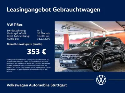Gebraucht VW T-Roc R-line 190 PS (139 kW) 2023 Deep black perleffekt SUV