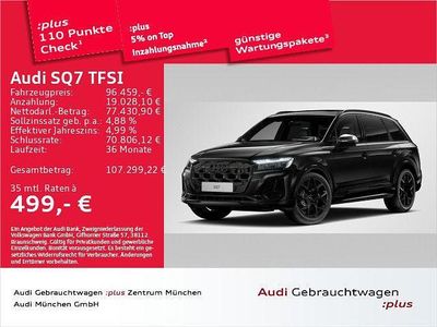 Mythosschwarz metallic Gebraucht 2024 Audi SQ7 Sport SUV | 96.459 € (Fairer Preis)