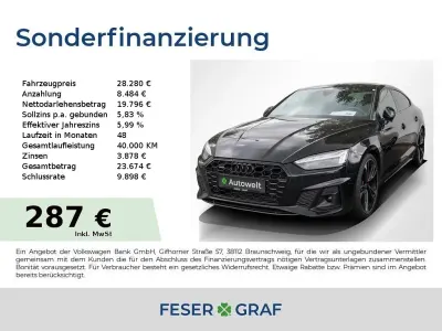 Gebraucht Audi A5 Sportback S-Line 204 PS (150 kW) 2023 Schwarz Kleinwagen
