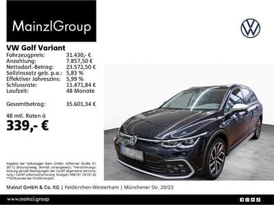 Usata VW Golf Alltrack 200 CV (147 kW) 2022 Nero Station wagon