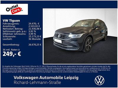 Schwarz Gebraucht 2021 VW Tiguan Active SUV | 24.470 € (Etwas zu teuer)