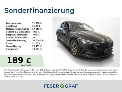 Używany Skoda Octavia SportLine 150 KM (110 kW) 2022 Czarny Kombi