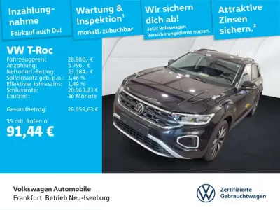Gebraucht VW T-Roc Goal 150 PS (110 kW) 2025 Deep black perleffekt SUV