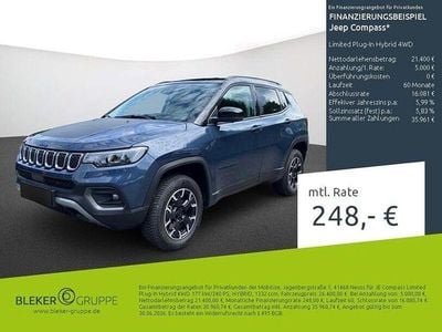 Gebraucht Jeep Compass Limited 241 PS (177 kW) 2024 Blue shade metallic clear coat SUV