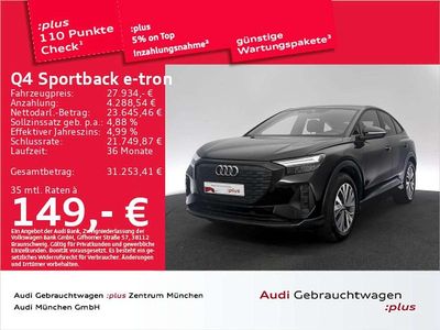 Gebraucht Audi Q4 e-tron Advanced 150 kW (204 PS) 2022 Mythosschwarz metallic SUV