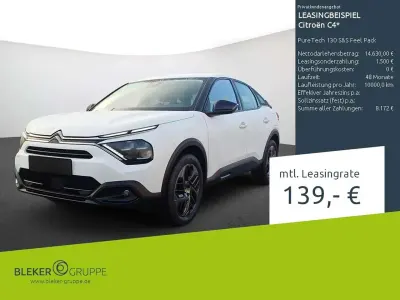 Gebraucht Citroën C4 Feel 131 PS (96 kW) 2023 Weiß Limousine