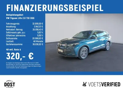 Gebraucht VW Tiguan Life 150 PS (110 kW) 2024 Blau SUV