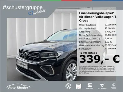 Neu VW T-Cross Life 150 PS (110 kW) 2026 Schwarz SUV