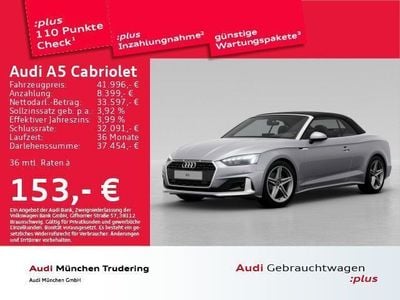 Gebraucht Audi A5 Cabriolet Advanced Plus 163 PS (119 kW) 2024 Florettsilber metallic Cabrio