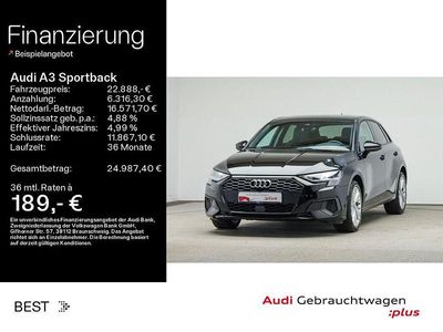 Gebraucht Audi A3 Sport 110 PS (80 kW) 2022 Brillantschwarz Limousine