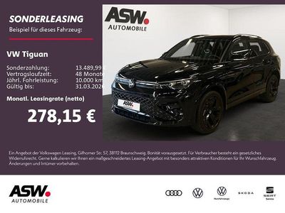 Grenadillschwarz metallic Neu 2025 VW Tiguan R-line SUV | 62.620 € (Teuer)