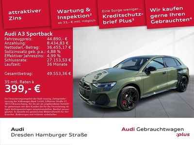 Gebraucht Audi A3 S-Line 272 PS (200 kW) 2025 Distriktgrün metallic Limousine