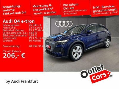 Gebraucht Audi Q4 e-tron Ambiente 150 kW (204 PS) 2022 Navarrablau metallic SUV