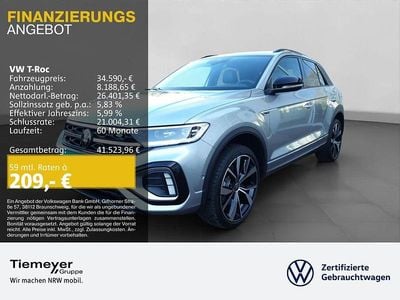 Silber Neu 2025 VW T-Roc R-line SUV | 34.690 € (Superpreis)
