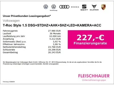 Gebraucht VW T-Roc Style 150 PS (110 kW) 2023 Rot SUV