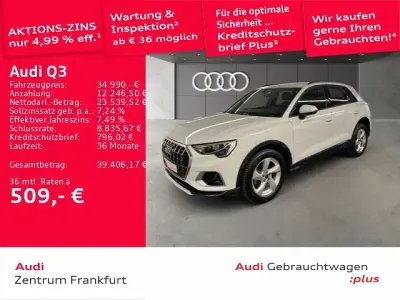 Gebraucht Audi Q3 Advanced 150 PS (110 kW) 2025 Gletscherweiß metallic SUV