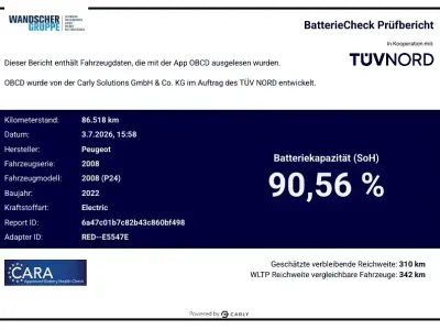 Gebraucht Peugeot e-2008 Active 100 kW (136 PS) 2022 Orange SUV