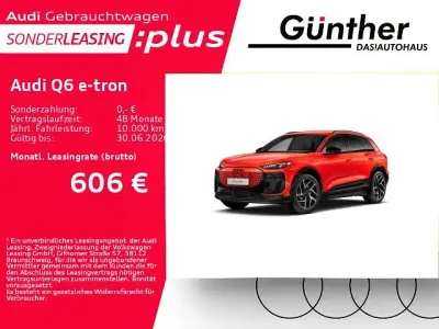 Używany Audi Q6 e-tron S-Line 284 kW (387 KM) 2025 Czerwony SUV