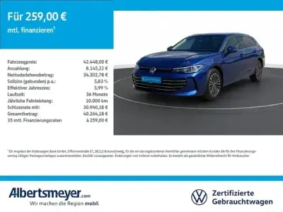 Gebraucht VW Passat Elegance 193 PS (141 kW) 2025 Blau Kombi