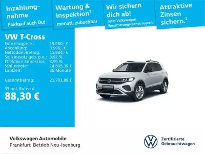 Gebraucht VW T-Cross Goal 95 PS (69 kW) 2025 8e reflexsilber metallic (metallic) SUV