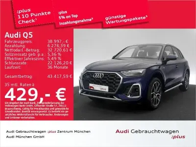 Gebraucht Audi Q5 S-Line 367 PS (269 kW) 2022 Navarrablau metallic SUV