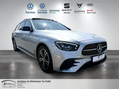 Second-hand Mercedes E220 AMG line 194 CP (142 kW) 2021 Argintiu Berlinǎ