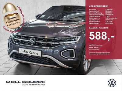 Neu VW T-Roc Cabriolet 150 PS (110 kW) 2025 Rauchgrau metallic / schwarz Cabrio