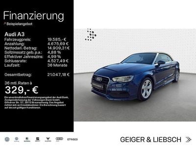 Gebraucht Audi A3 Cabriolet Ambition 150 PS (110 kW) 2015 Scubablau metallic Cabrio