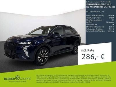 Begagnad DS Automobiles DS7 Crossback Performance Line Plus 131 HK (96 kW) 2023 Blå SUV