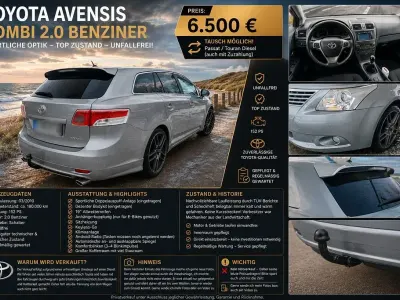 Gebraucht Toyota Avensis 152 PS (111 kW) 2010 Kombi