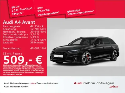 Gebraucht Audi A4 S-Line 265 PS (194 kW) 2025 Mythosschwarz metallic Limousine