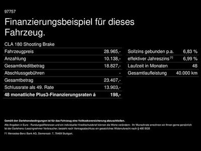 Gebraucht Mercedes CLA180 Shooting Brake 136 PS (100 kW) 2024 Unilack nachtschwarz Kombi