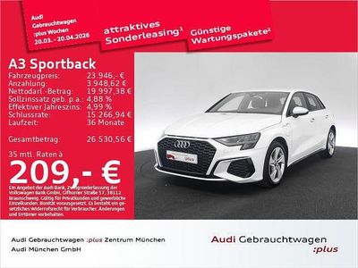 Gebraucht Audi A3 S-Line 204 PS (150 kW) 2022 Ibisweiß Limousine