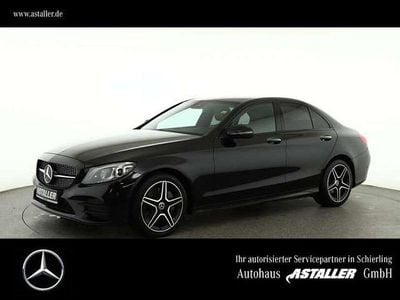 Gebraucht Mercedes C300 AMG line 245 PS (180 kW) 2019 Metalliclack obsidianschwarz Limousine