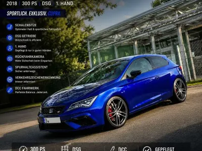Gebraucht Seat Leon SC CUPRA 300 PS (220 kW) 2017 Blau Kleinwagen